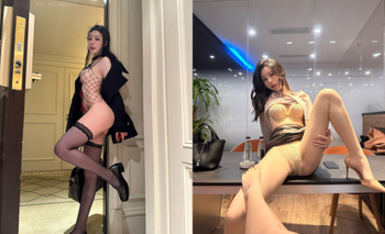 30萬粉絲著名美團外賣媛網紅秀人網模特「小逗逗」全量推特資源 極品露臉大長腿頂級露出專家 (3)
